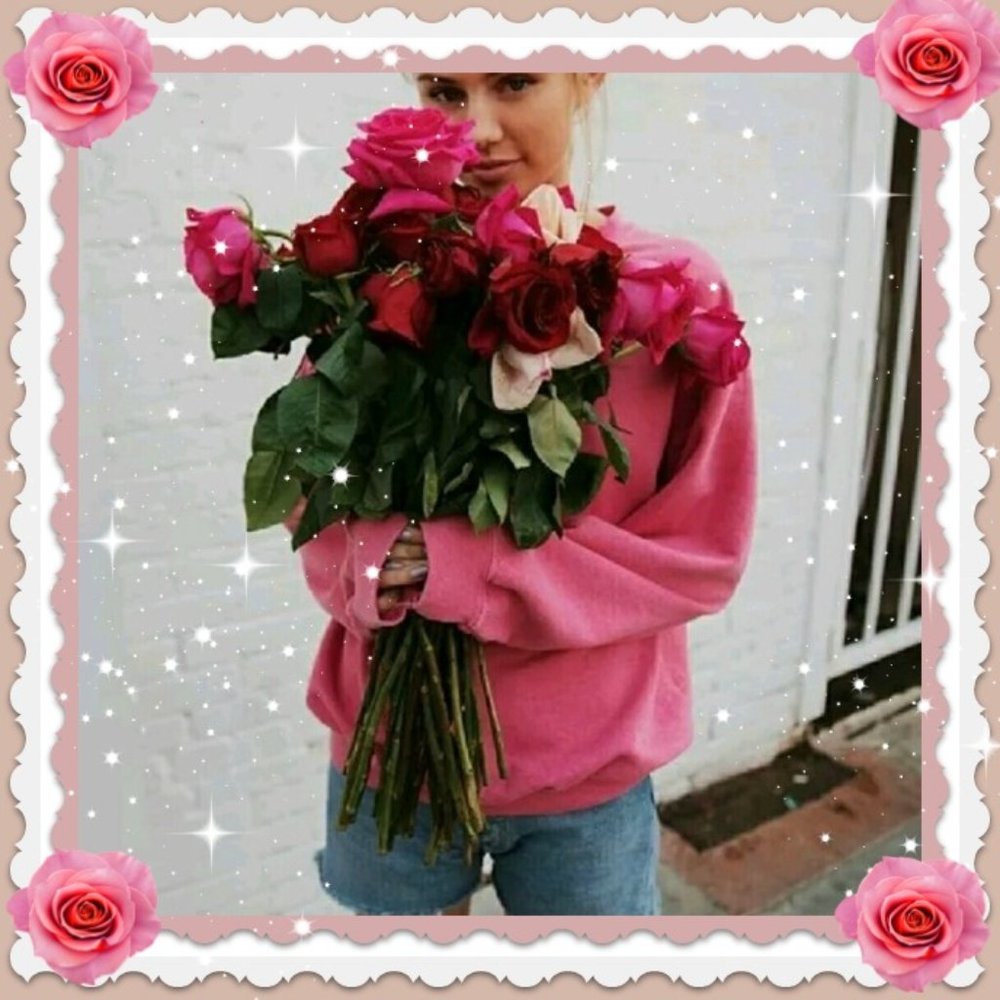 Brandy Melville Pink Erica Sweatshirt john galt